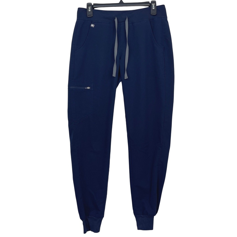 FIGS Zamora Technical Collection Jogger Scrub Pants Womens S Navy Blue W18SW2005